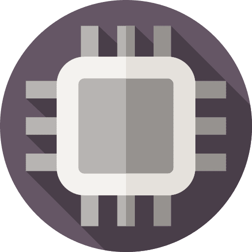 Microchip sensor circuit board circuit icon