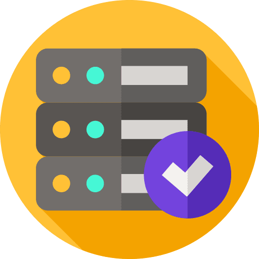 Servers servers verified check icon