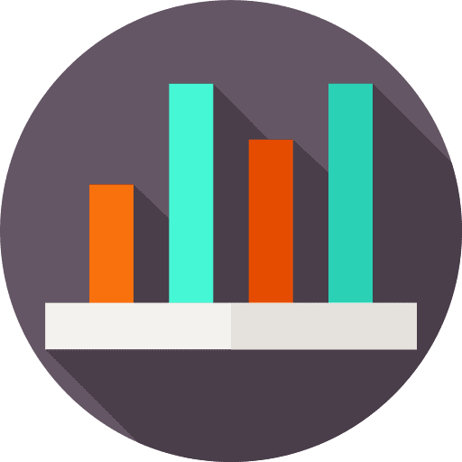 Bar chart charts profit stats icon