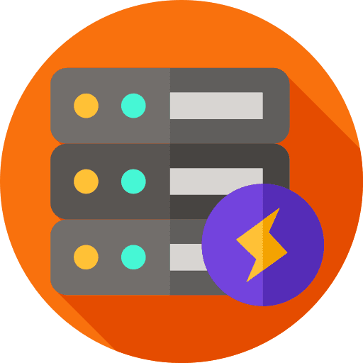 Server server storage bolt icon