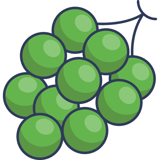 Grapes food and restaurant berry food icon