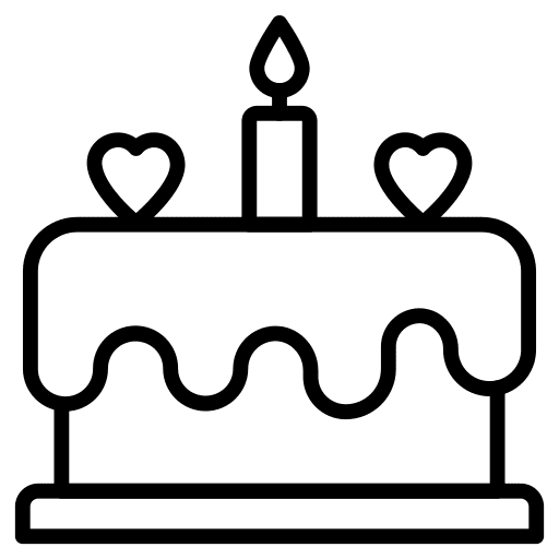 Cake cake food and restaurant love icon