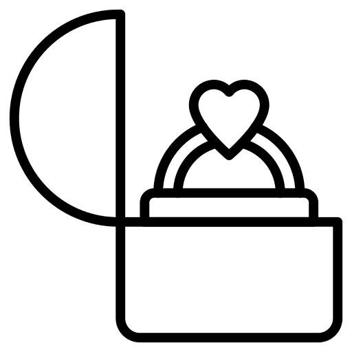 Ring box ring present icon