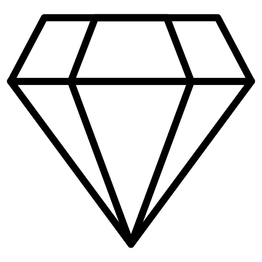 Diamond jewel clarity precious stone icon