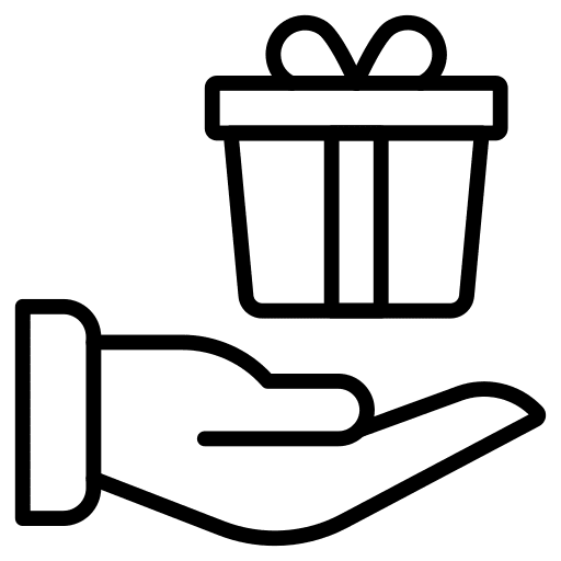 Gift box give away gift love icon