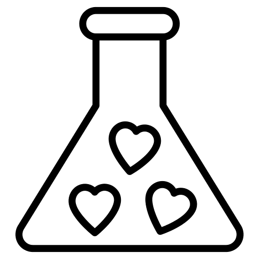 Love potion flask love potion love and romance icon