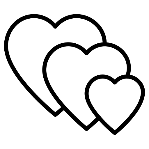 Love valentines day hearts love and romance icon