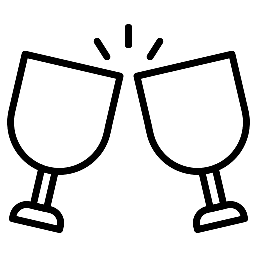 Wine glass wine food and restaurant cup icon