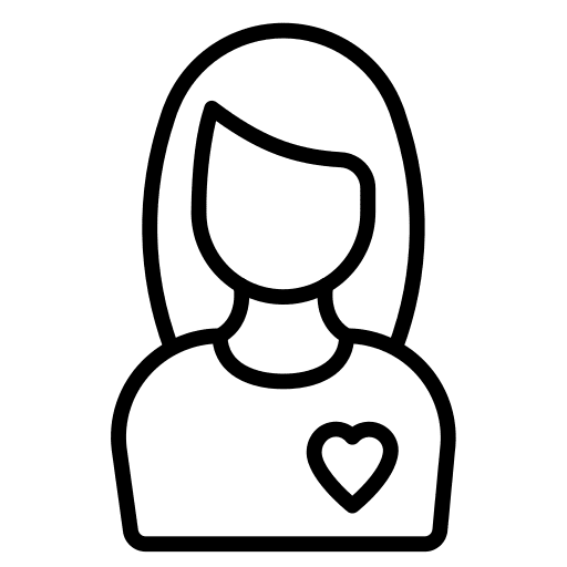 Woman people girl fall in love icon