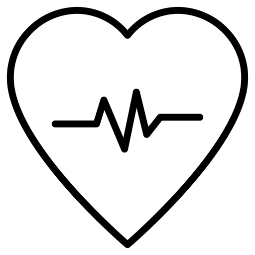 Heart rate medical heart rate love icon