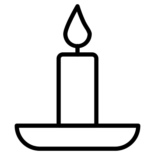Candle light candle flame icon