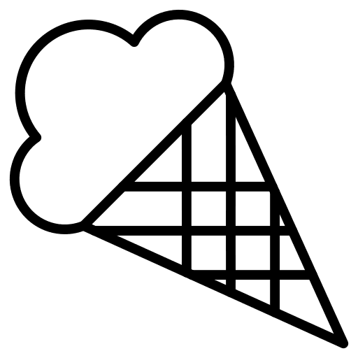 Ice cream dessert sweet ice cream icon