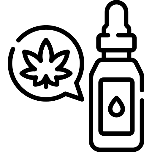 Tincture healthcare and medical cannabis marijuana icon