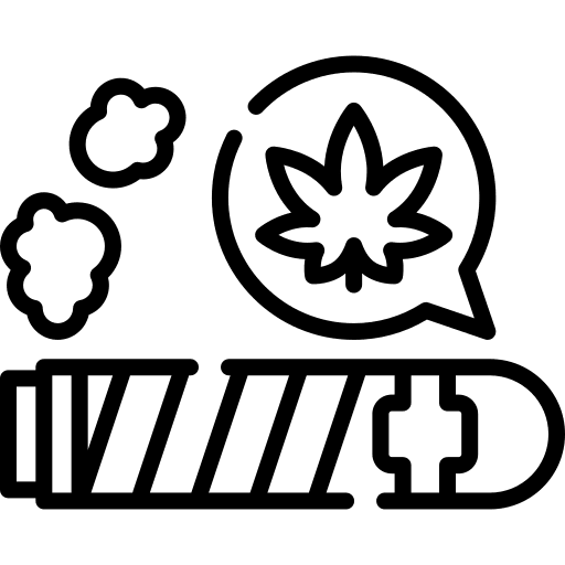 Cigar smoke unhealthy marijuana icon