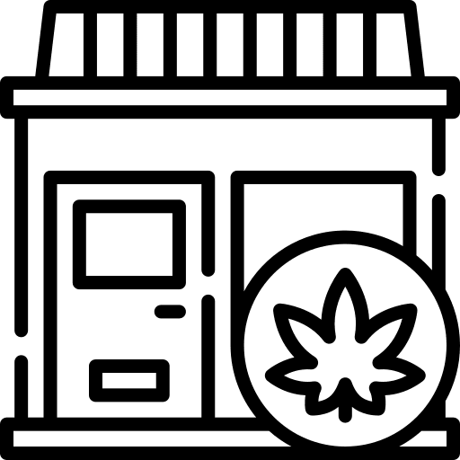 Shop store marijuana cannabis icon