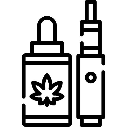 Vape smoke weed cigarette icon