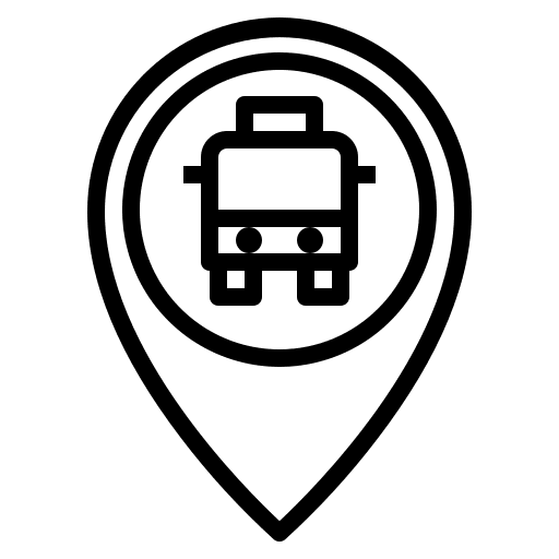 Bus stop pointer map pointer maps and location icon