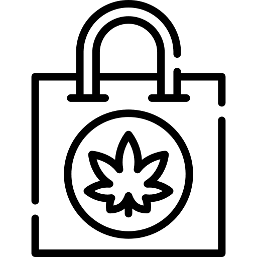 Shopping bag shopping bag leaf hemp icon