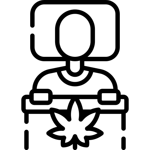 Sleep hemp cbd treatment icon