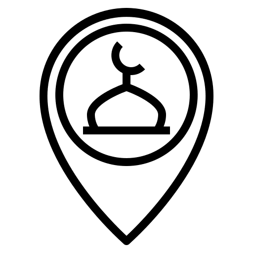 Mosque maps and location mosque placeholder icon