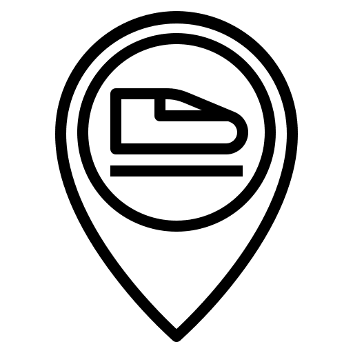 Shinkansen pointer maps and location map pointer icon