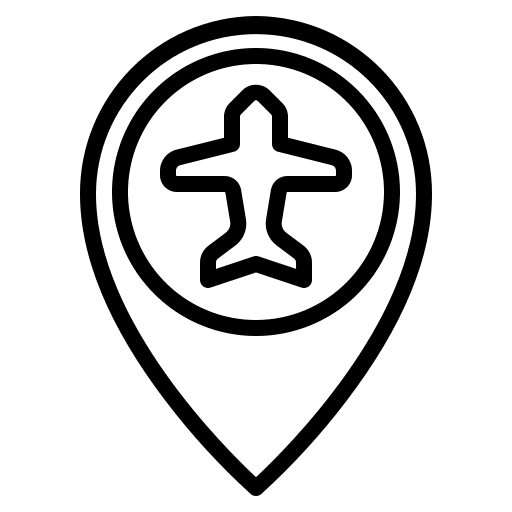 Airport placeholder map pointer pointer icon