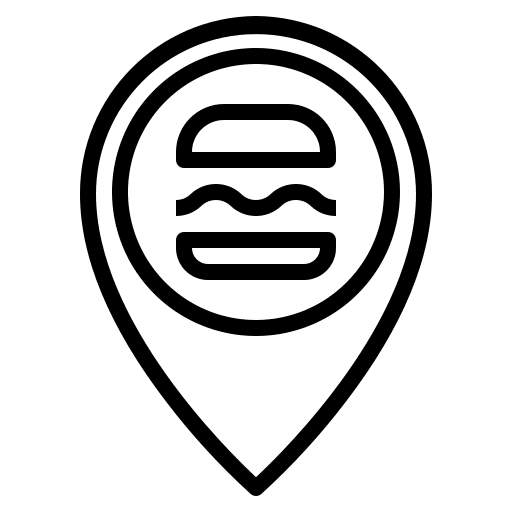 Fast food eating hamburger placeholder icon