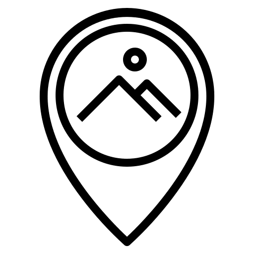 Mountain mountain view map pointer mountain range icon