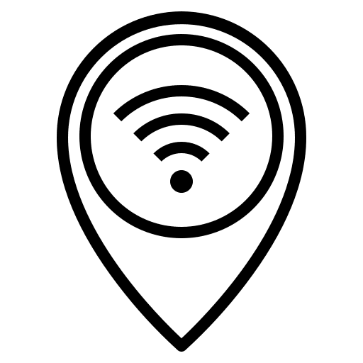 Wifi placeholder wifi map pointer icon