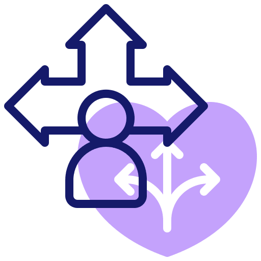 Directions leadership professions and jobs guidance icon
