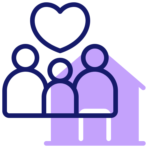 Family life child parents life icon