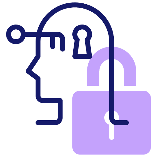 Keys thinking key mental icon