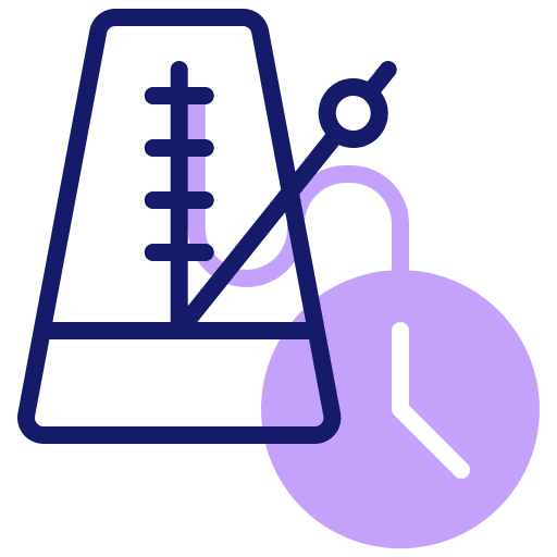 Metronome tempo electronics beat icon