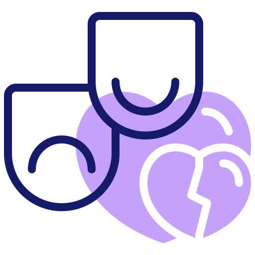 Theater masks theater drama emotion icon