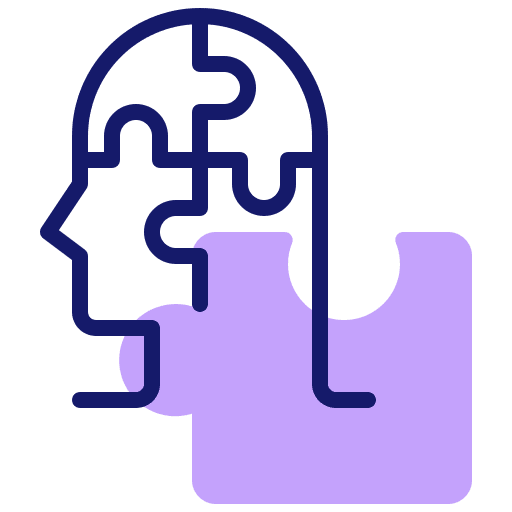 Puzzles human mind miscellaneous icon