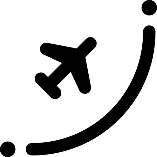 Transfer transfer transportation plane icon