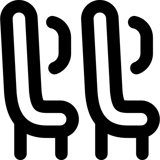 Seats flight porthole travel icon