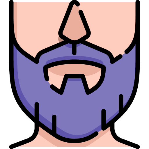 Beard grooming man beard icon