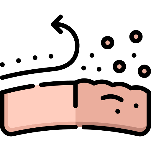 Exfoliant grooming skin care body scrub icon