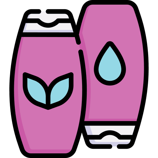 Shampoo beauty bottle hair care icon