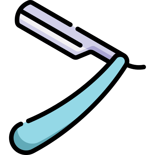 Razor facial hair straight razor barber icon