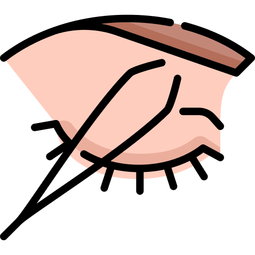 Tweezers beauty eyebrow grooming icon