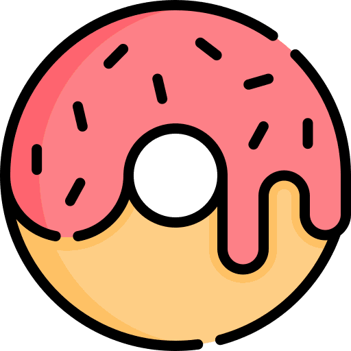 Donut donut food and restaurant dessert icon
