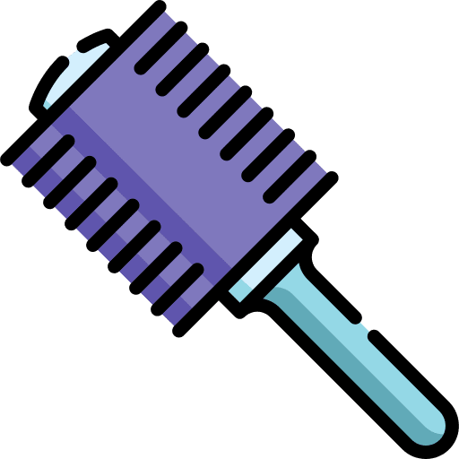 Hairbrush hair salon brush icon