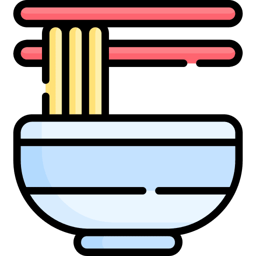 Noodles sticks noodles food and restaurant icon