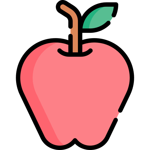 Apple diet organic fruit icon
