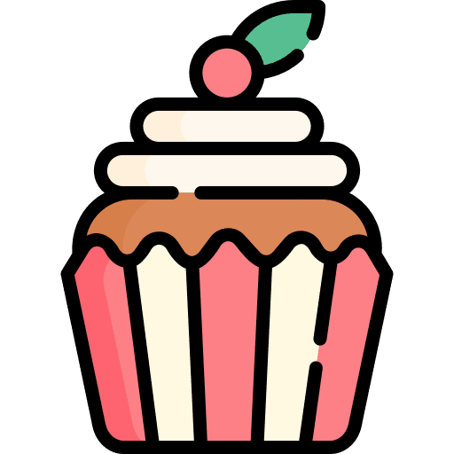 Cupcake muffin dessert sugar icon