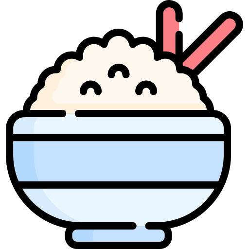 Rice food and restaurant chinese food japanese food icon