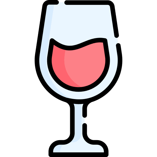 Wine glass beverage drink food and restaurant icon