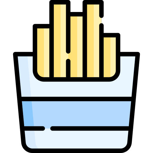 French fries fast food chips french fries icon